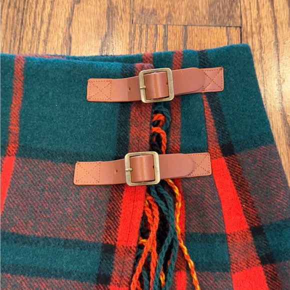 NWT Size 4 Wool-blend Kiel James Patrick Woodstock Blanket Skirt - Picture 3 of 7